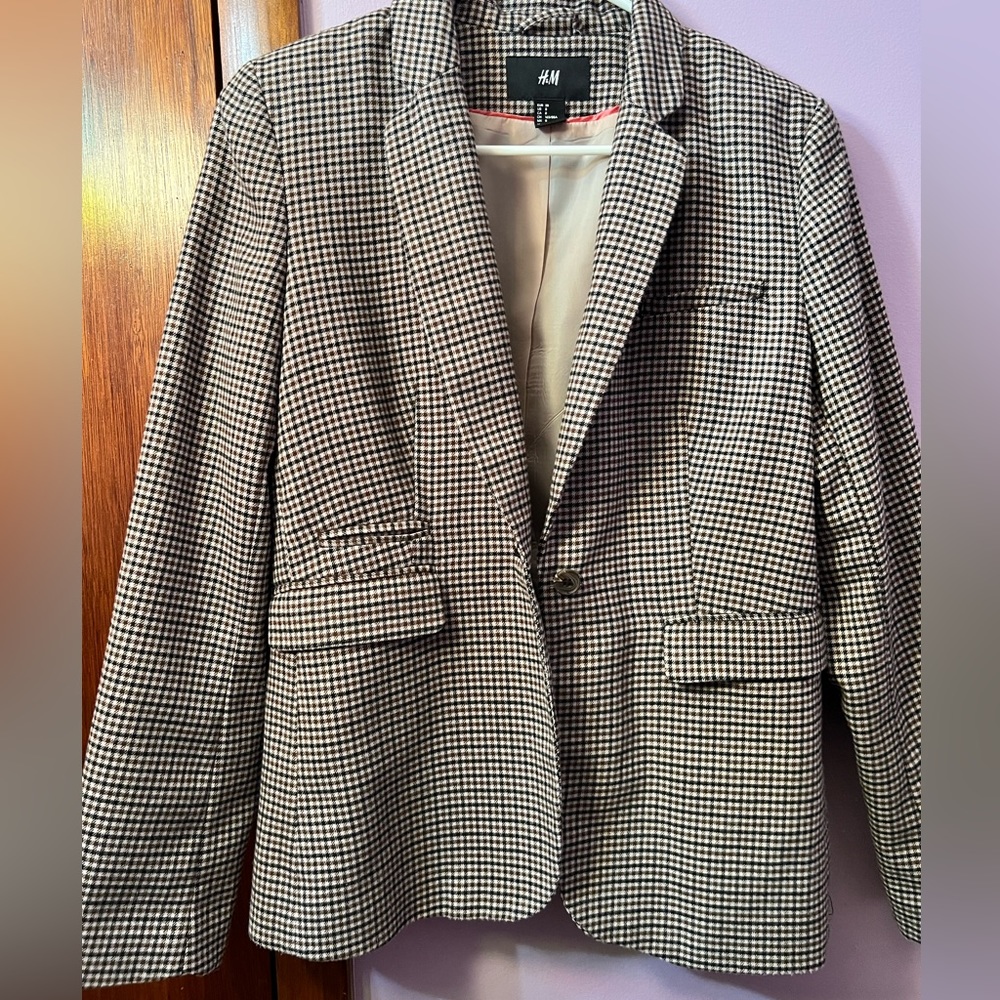 H&M Houndstooth Blazer